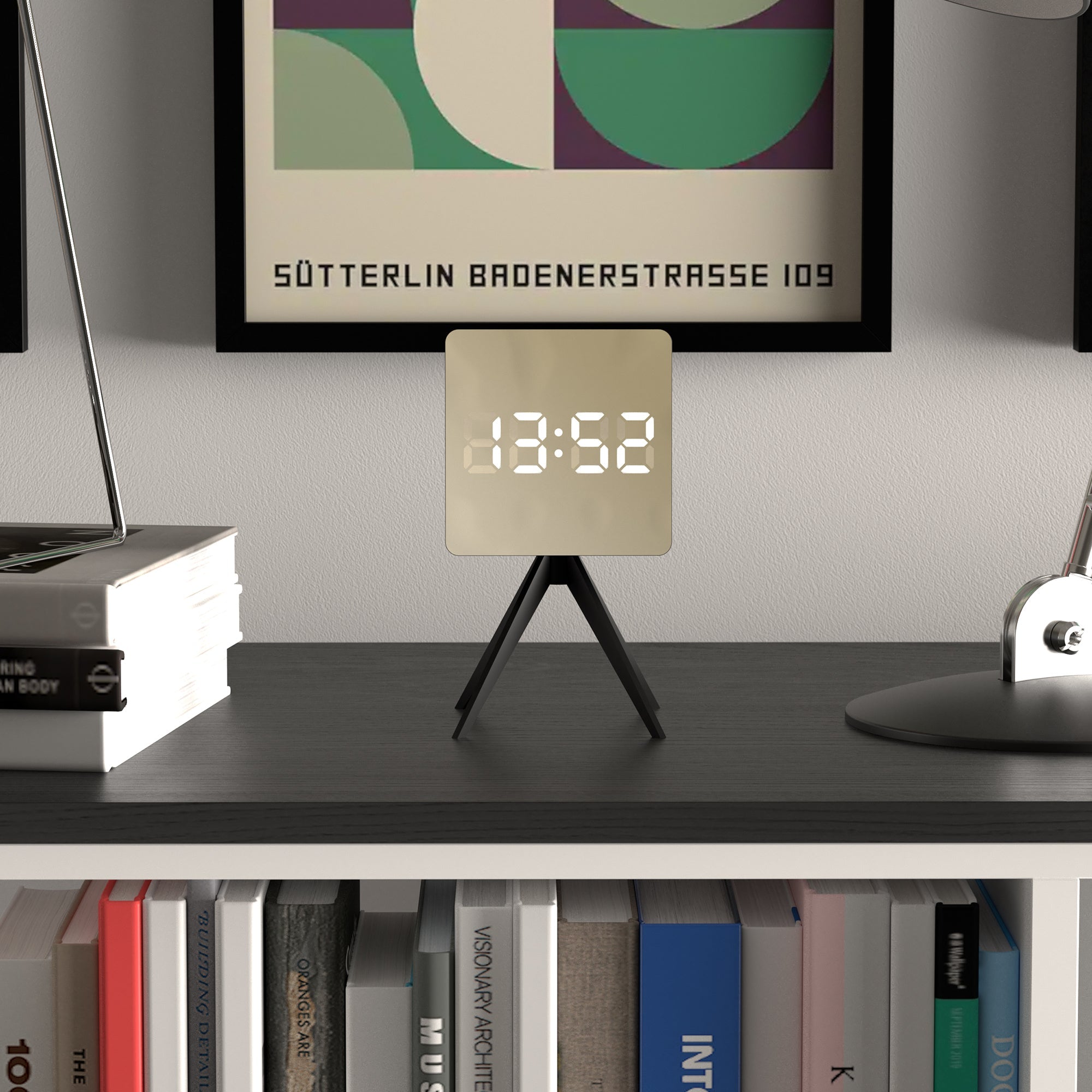 Newgate Space Hotel Droid Led Alarm Clock Black-Home & Garden > Decor-PEROZ Accessories