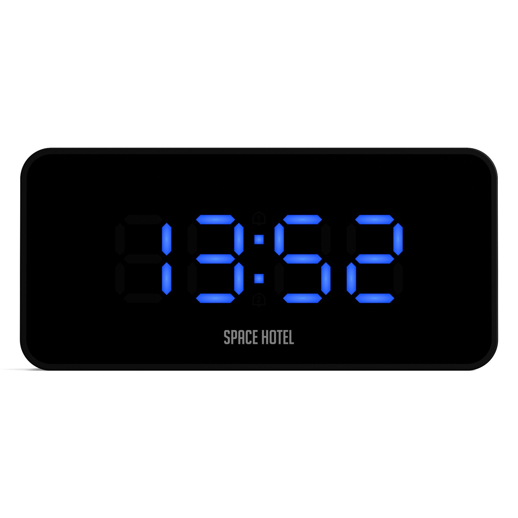 Newgate Space Hotel Hypertron Alarm Clock Black Case - Black Lens - Blue Led-Home & Garden > Decor-PEROZ Accessories