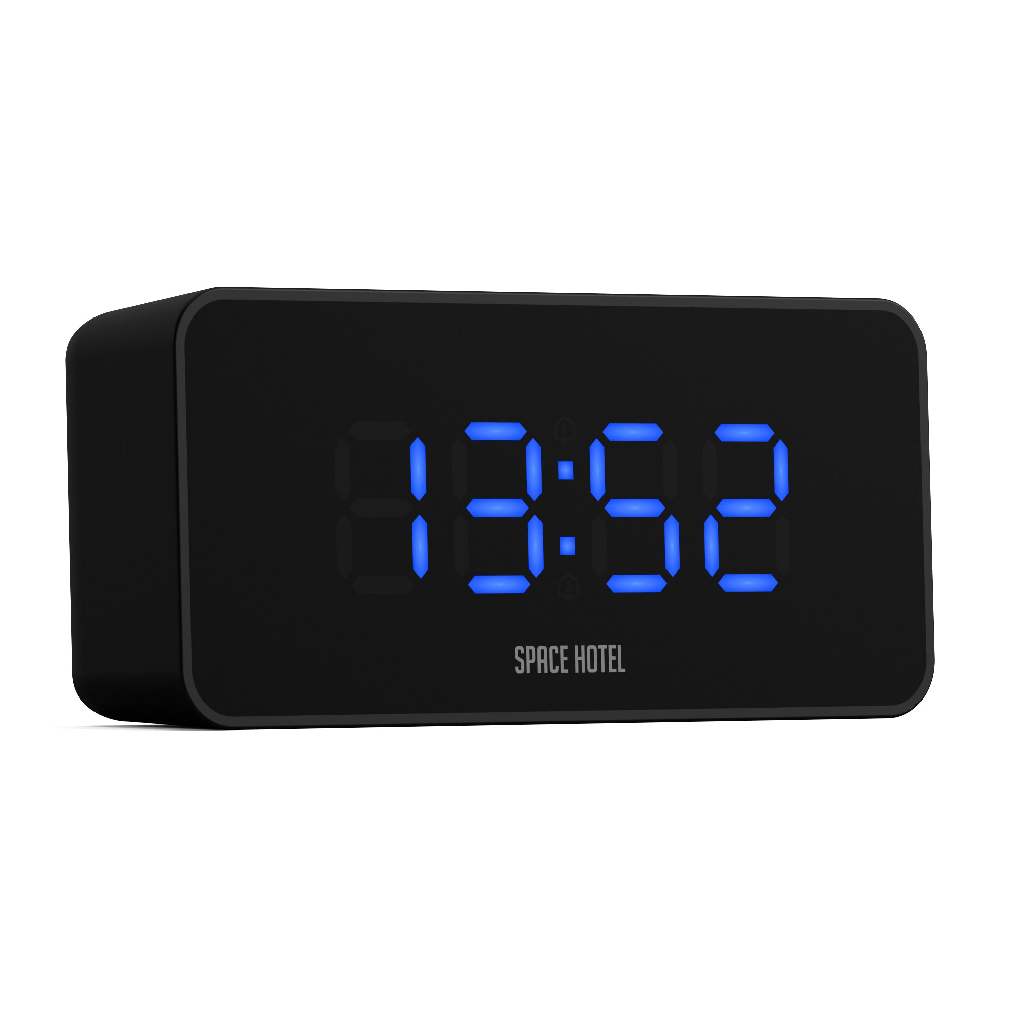 Newgate Space Hotel Hypertron Alarm Clock Black Case - Black Lens - Blue Led-Home & Garden > Decor-PEROZ Accessories