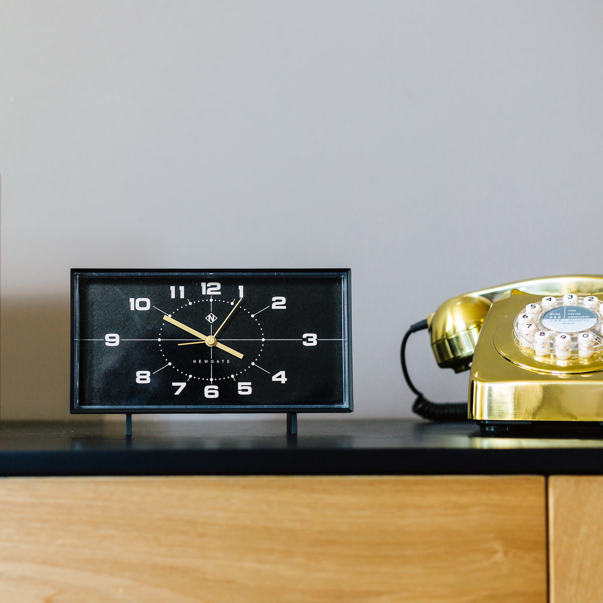 Newgate Wideboy Alarm Black - Reverse Dial-Home & Garden > Decor-PEROZ Accessories