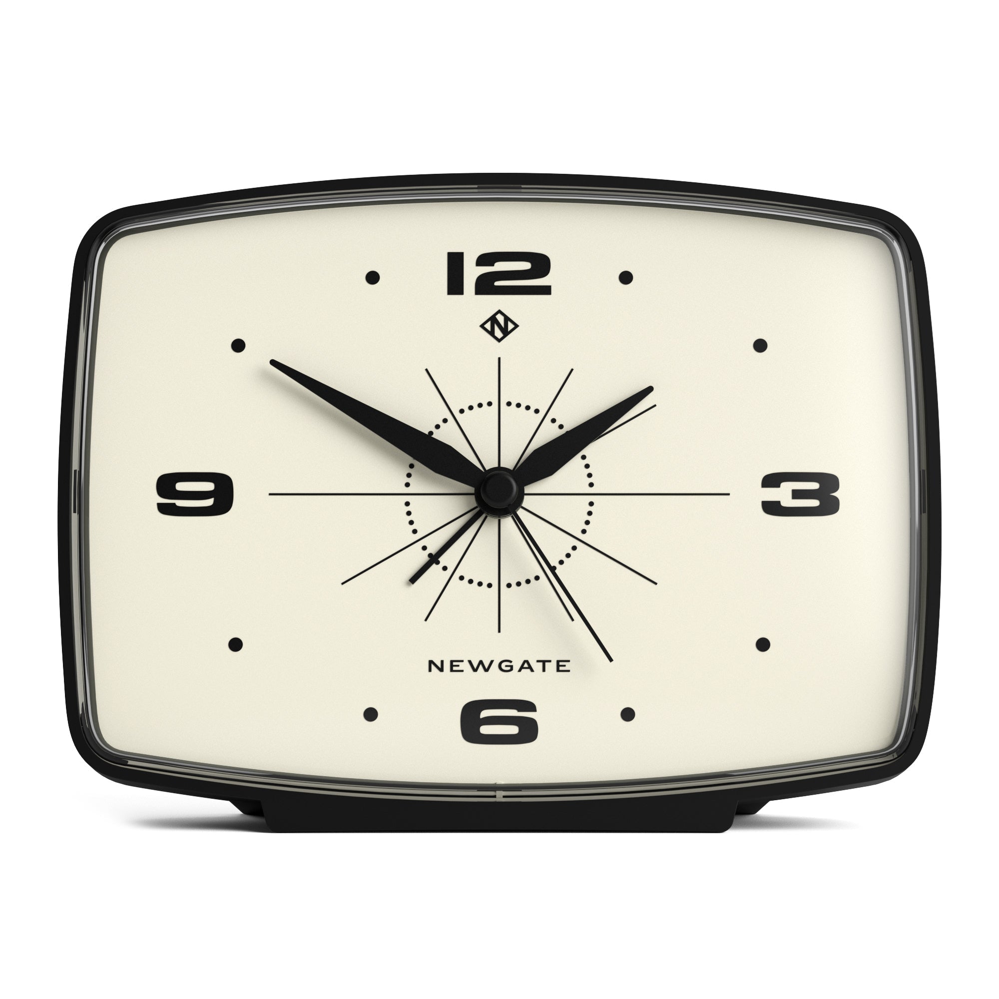 Newgate Brooklyn Alarm Clock - Black-Home & Garden > Decor-PEROZ Accessories