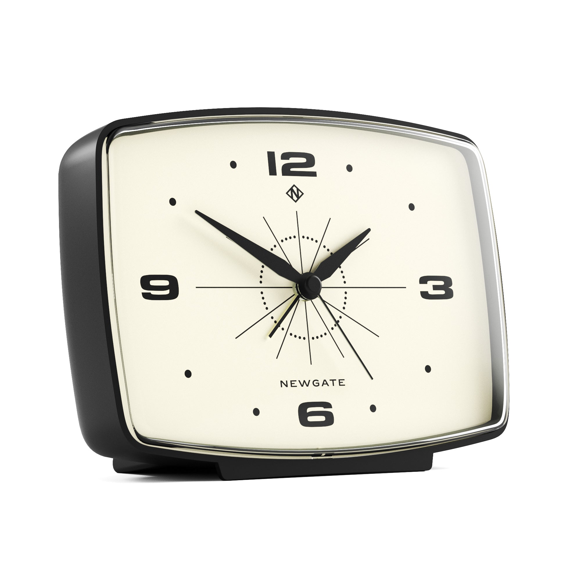 Newgate Brooklyn Alarm Clock - Black-Home & Garden > Decor-PEROZ Accessories