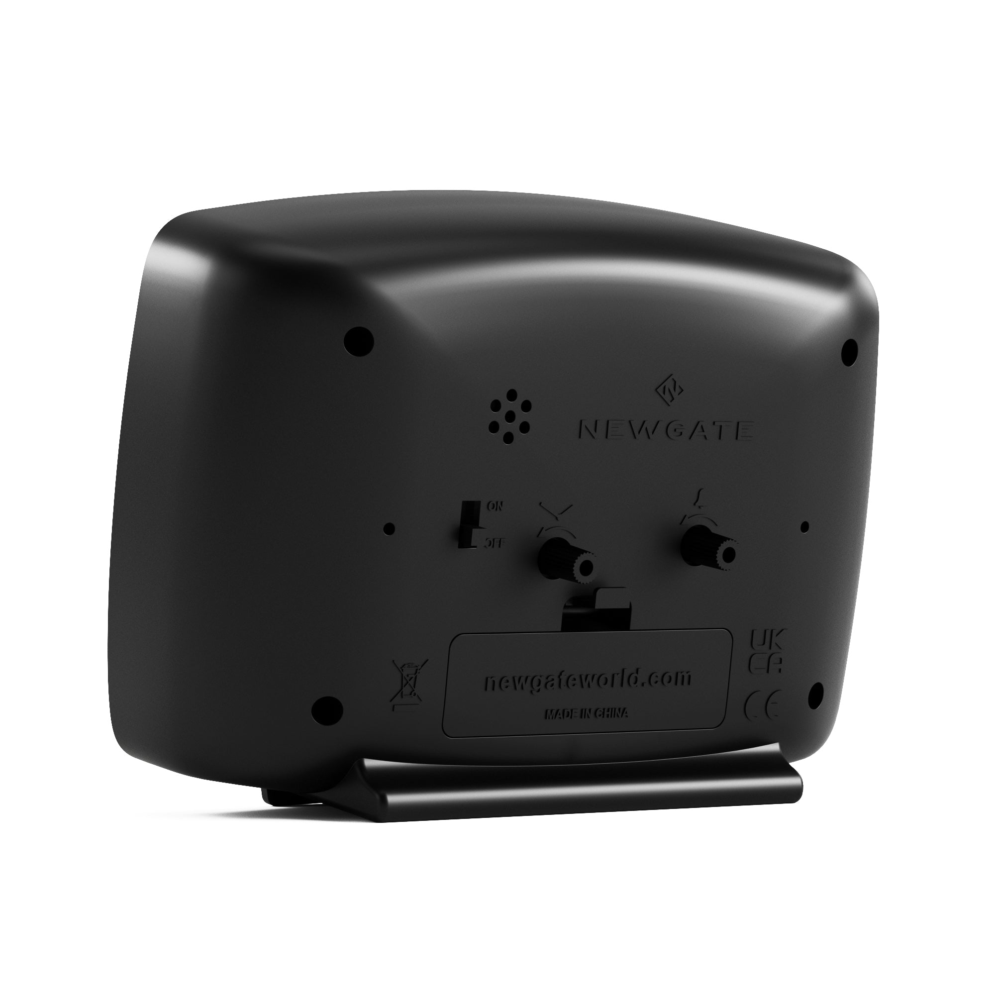 Newgate Brooklyn Alarm Clock - Black-Home & Garden > Decor-PEROZ Accessories