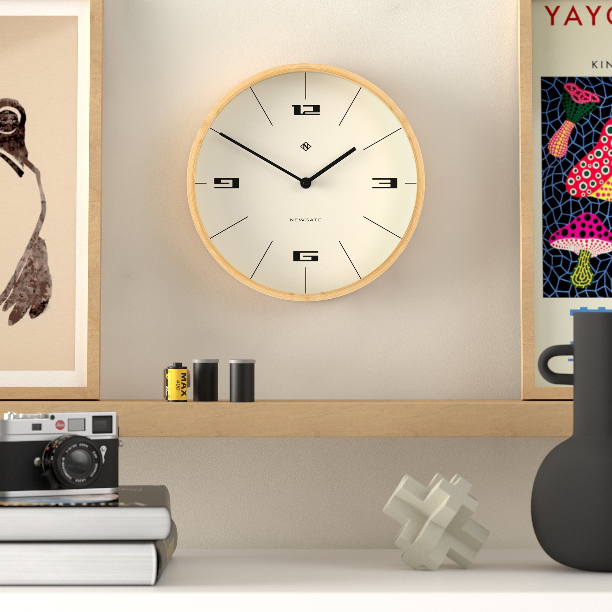 Newgate Bali Wall Clock - Hovercraft Dial-Home & Garden > Decor-PEROZ Accessories