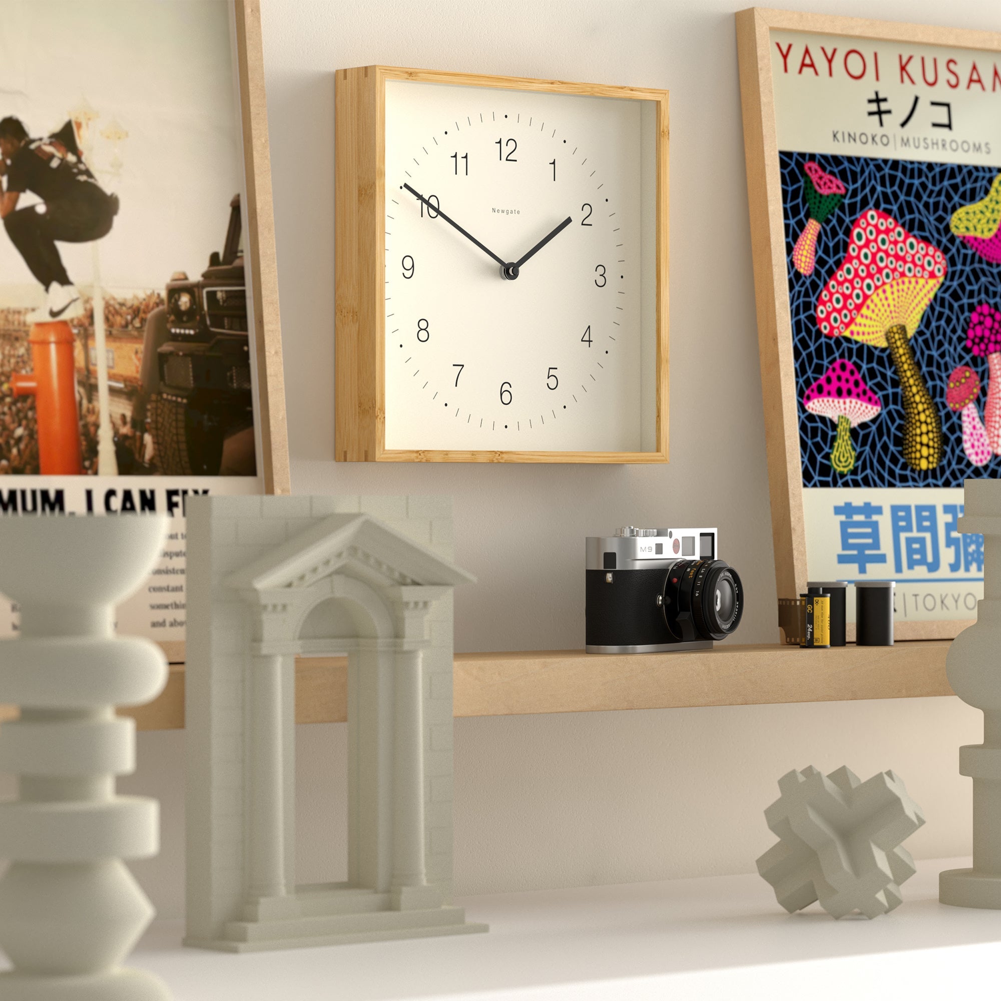 Newgate Fiji Wall Clock - Mongoose Dial-Home & Garden > Decor-PEROZ Accessories