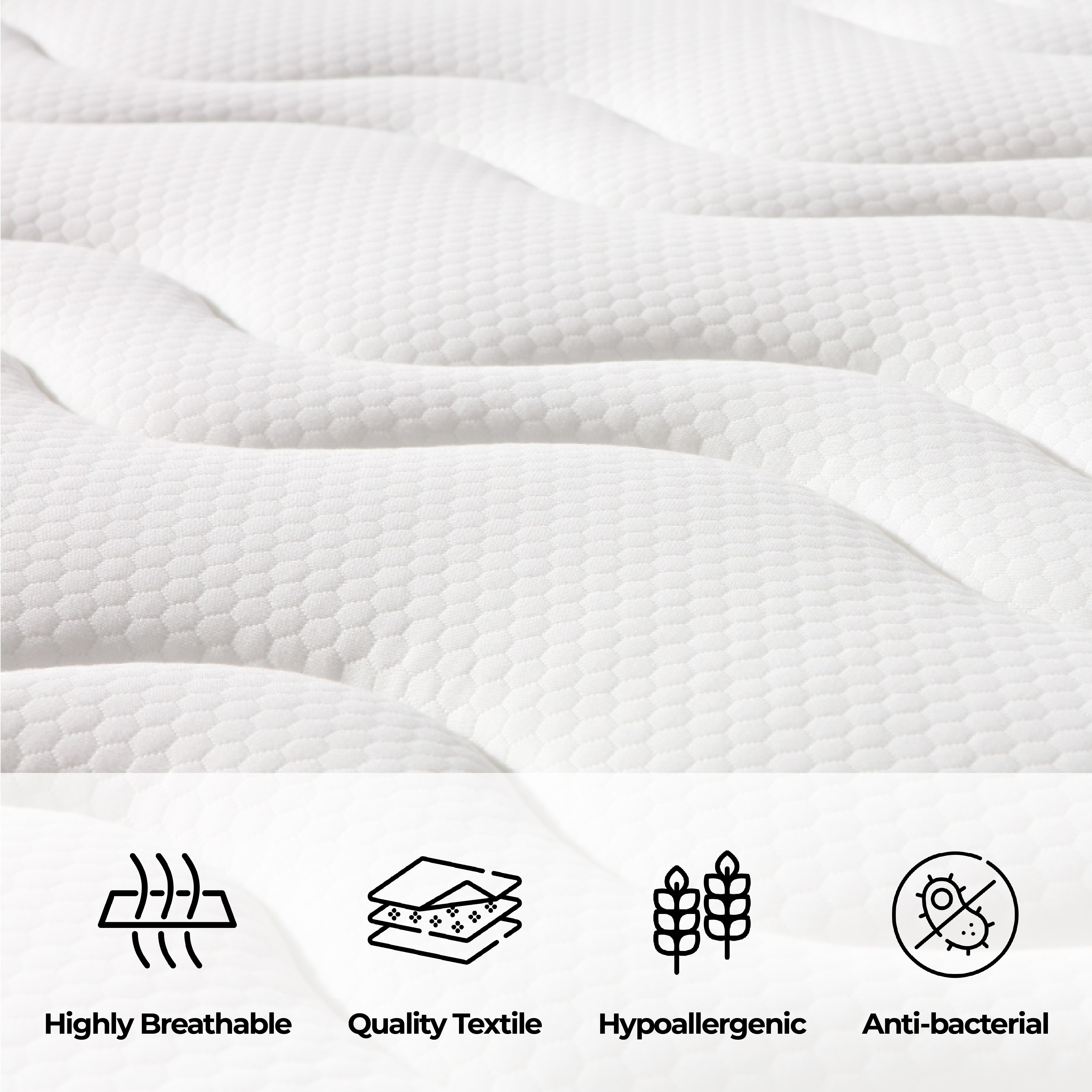 ChiroSleep Orthopaedic Euro Top Pocket Spring King Mattress-Furniture > Mattresses > King Size Mattress-PEROZ Accessories