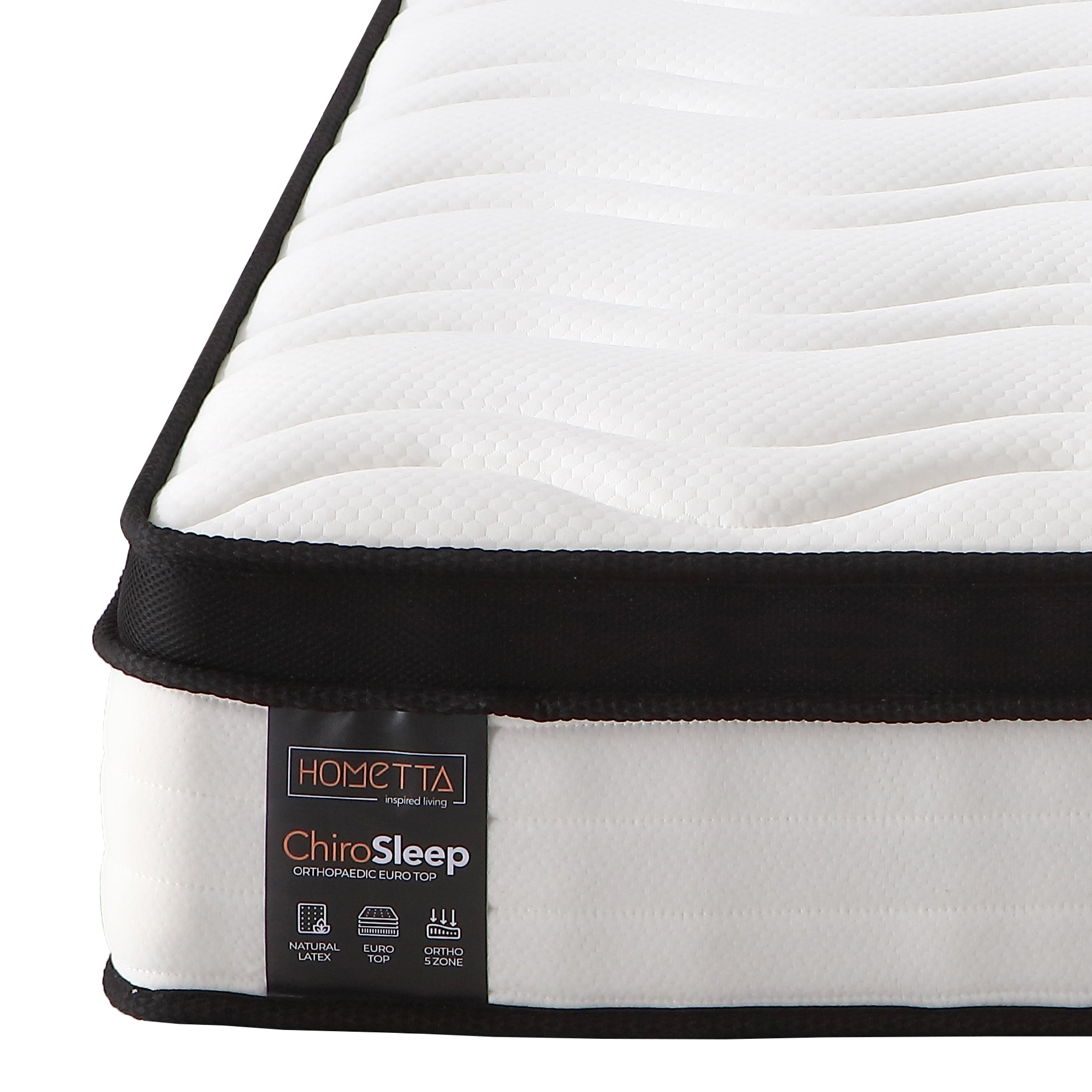 ChiroSleep Orthopaedic Euro Top Pocket Spring Queen Mattress-Furniture > Mattresses > Queen Mattress-PEROZ Accessories