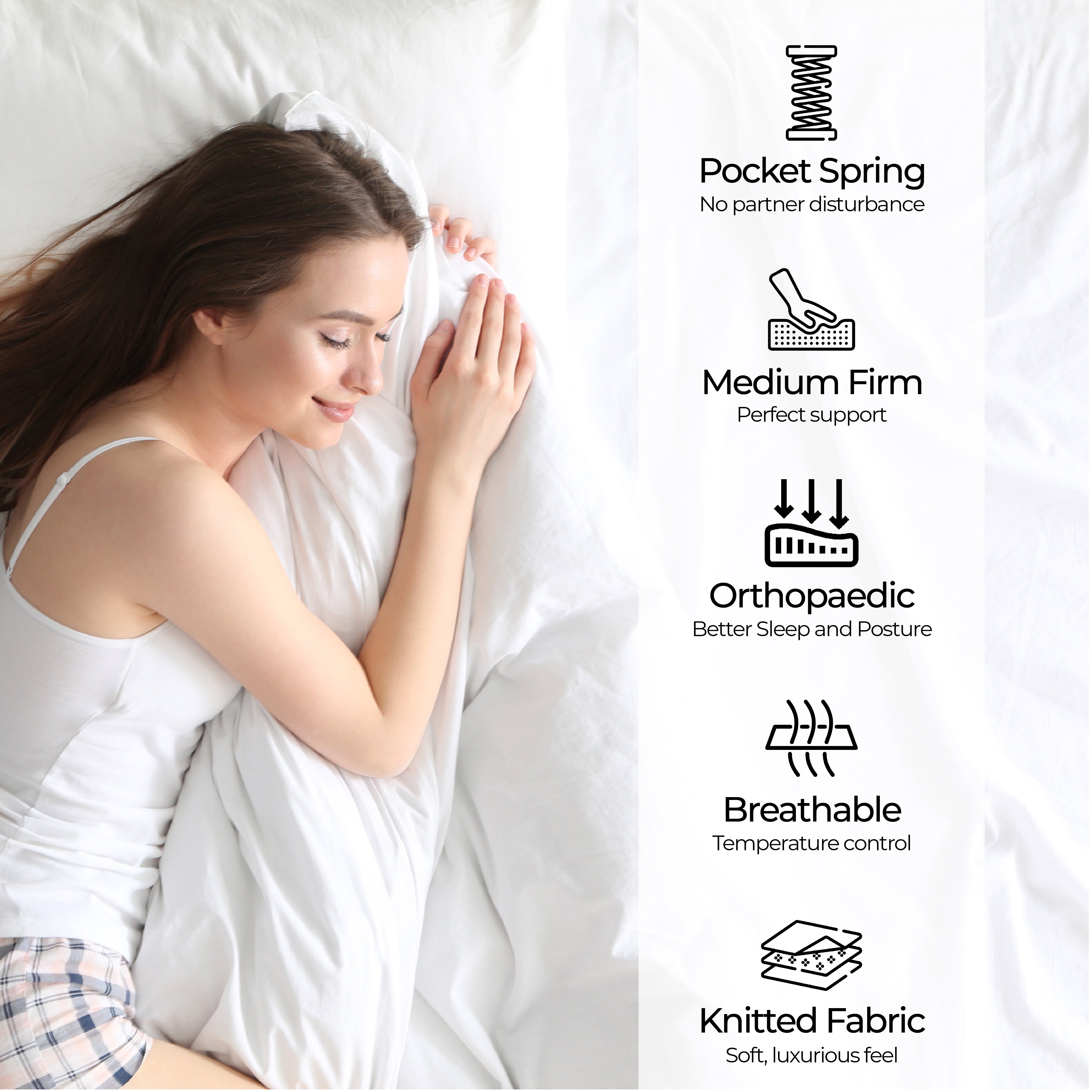 ChiroSleep Orthopaedic Euro Top Pocket Spring Single Mattress-Furniture > Mattresses > Single Mattress-PEROZ Accessories