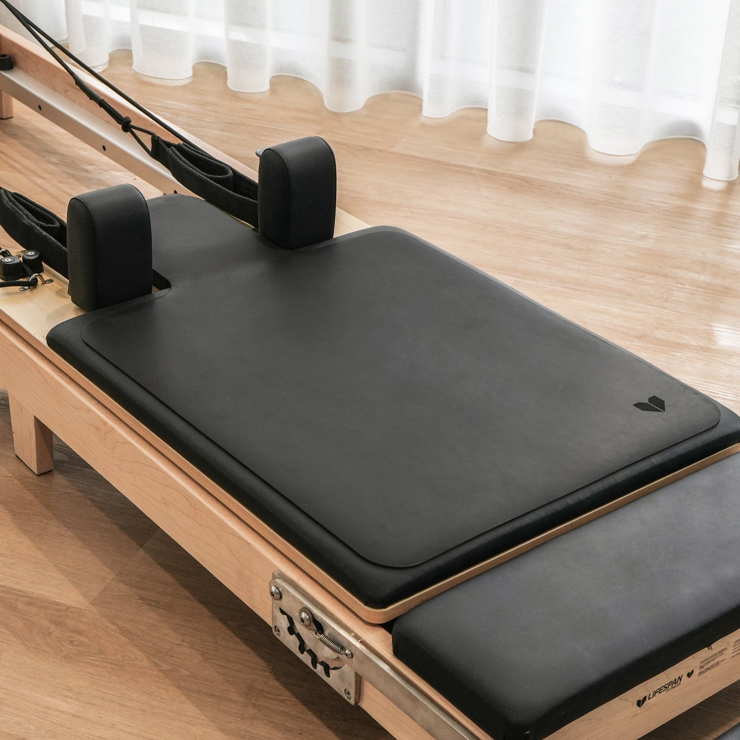 Lifespan Fitness Pilates Reformer Anti Slip Mat - Black-Sports & Fitness > Exercise, Gym & Fitness > Yoga & Pilates-PEROZ Accessories