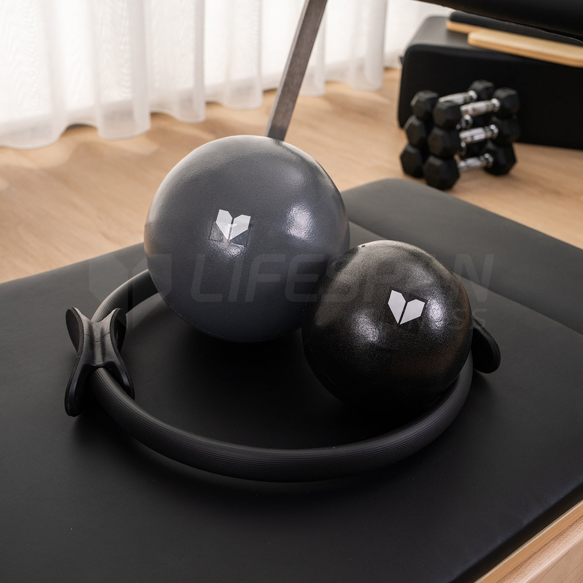 Lifespan Fitness Pilates Essentials Set - Pilates Ring with Small and Medium Pilates Ball-Sports & Fitness > Exercise, Gym & Fitness > Yoga & Pilates-PEROZ Accessories