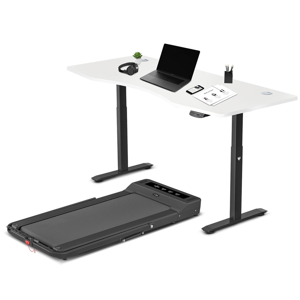 LSG Nimbus Walking Pad Treadmill + ErgoDesk Automatic Standing Desk 1800mm (White)-Walking Pad-PEROZ Accessories