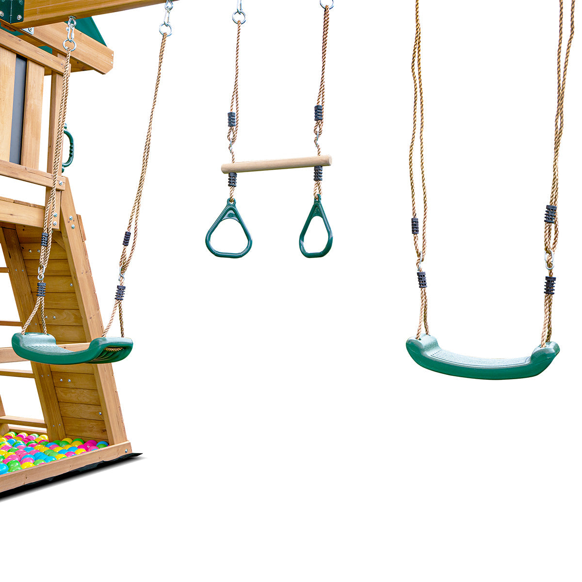 Lifespan Kids Birmingham Swing Set & Play Centre with 2.2m Slide (Yellow)-Baby & Kids > Baby & Kid&