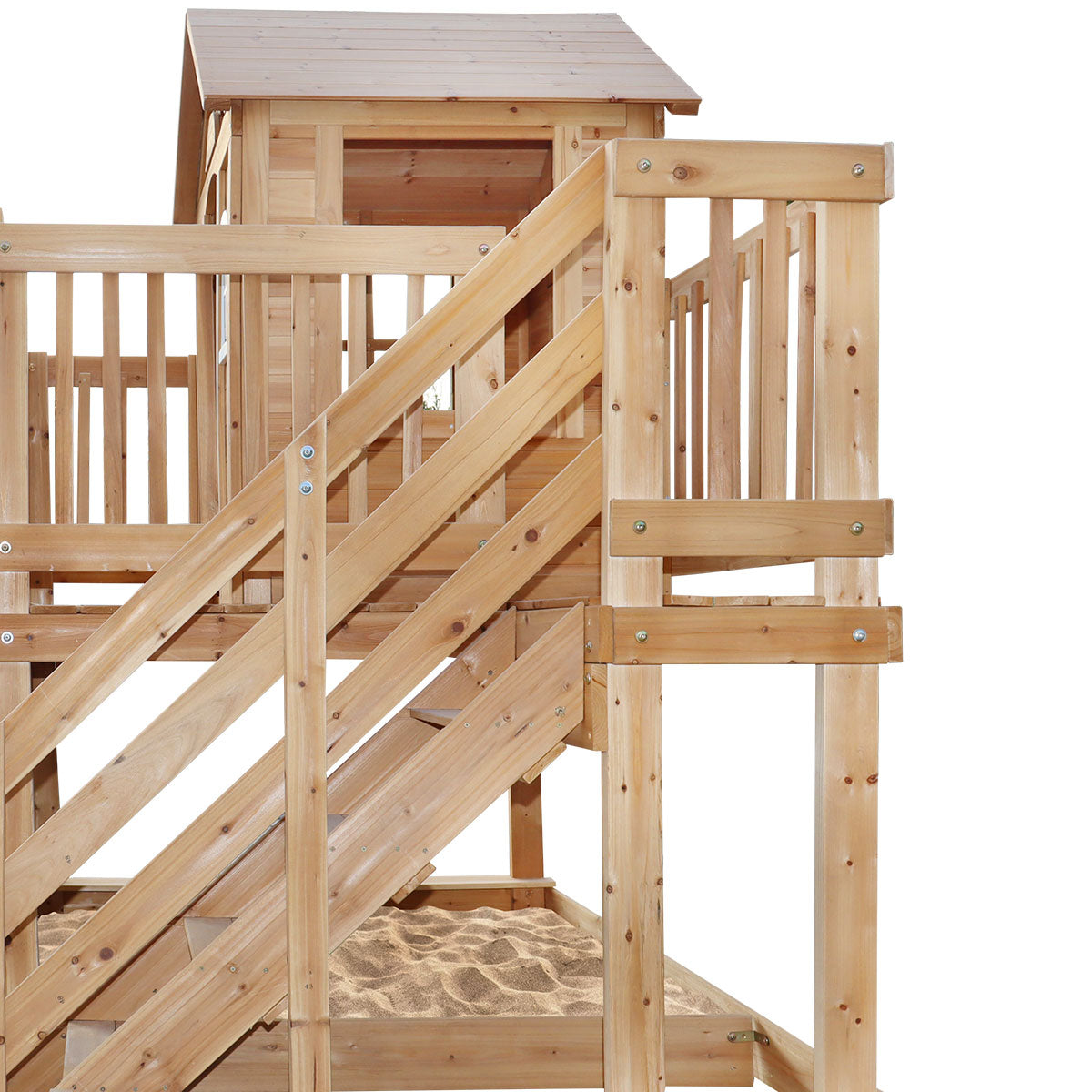 Lifespan Kids Silverton Cubby House with 1.8m Slide (Green)-Baby & Kids > Baby & Kid&