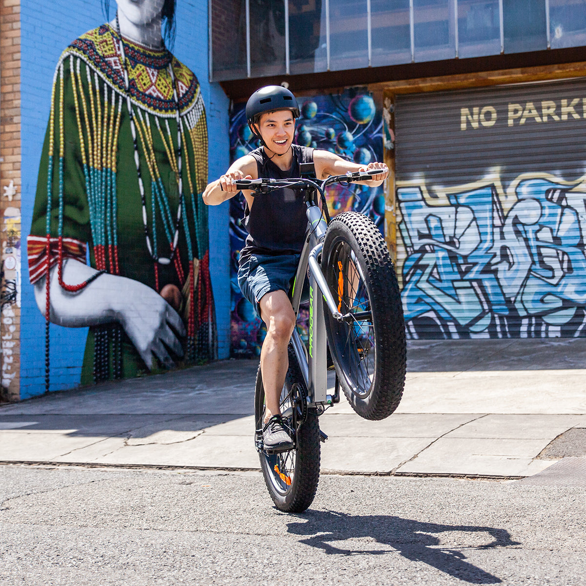 Progear Bikes E-Blast Fat Tyre E-Bike 26*18" in Slate-Sports & Fitness > Bikes & Accessories-PEROZ Accessories