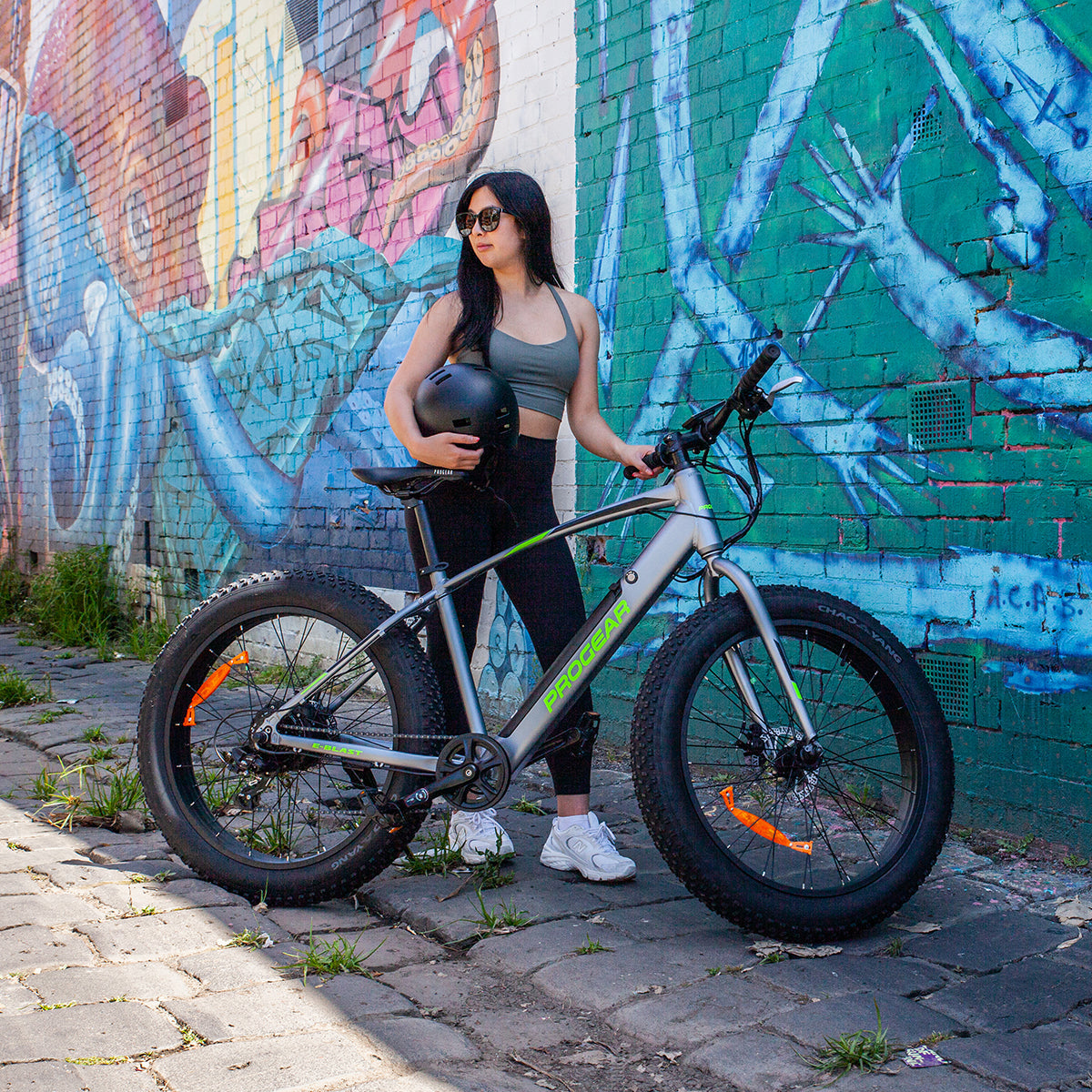 Progear Bikes E-Blast Fat Tyre E-Bike 26*18" in Slate-Sports & Fitness > Bikes & Accessories-PEROZ Accessories
