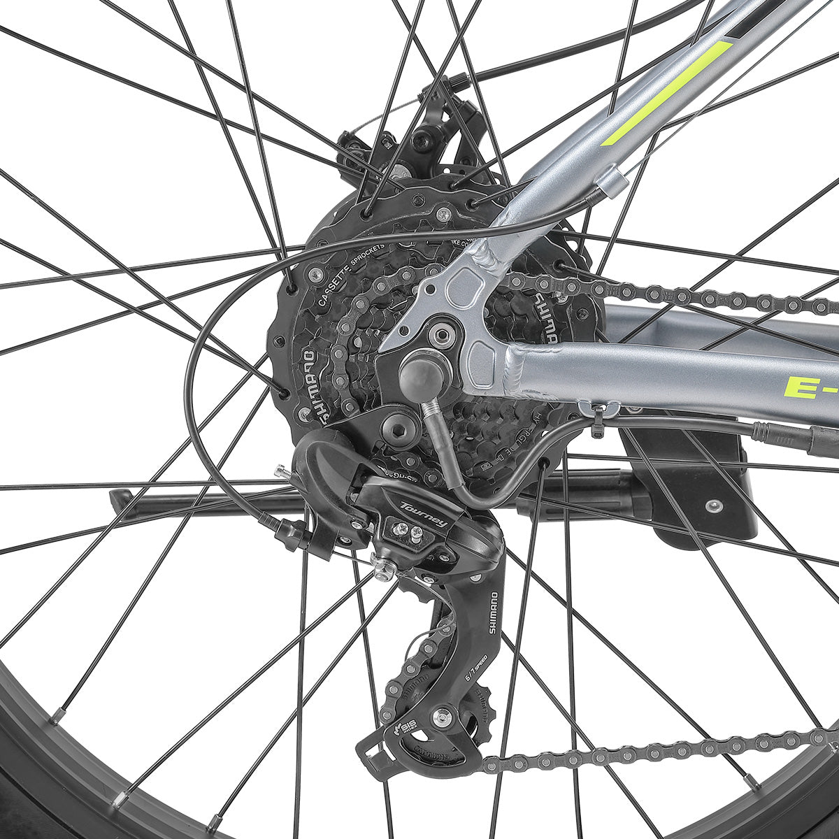Progear Bikes E-Blast Fat Tyre E-Bike 26*18" in Slate-Sports & Fitness > Bikes & Accessories-PEROZ Accessories