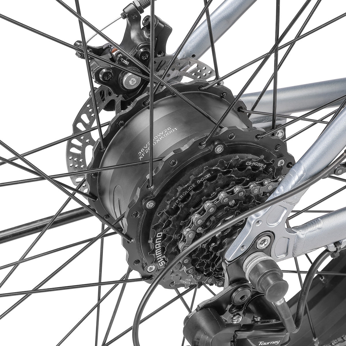 Progear Bikes E-Blast Fat Tyre E-Bike 26*18" in Slate-Sports & Fitness > Bikes & Accessories-PEROZ Accessories