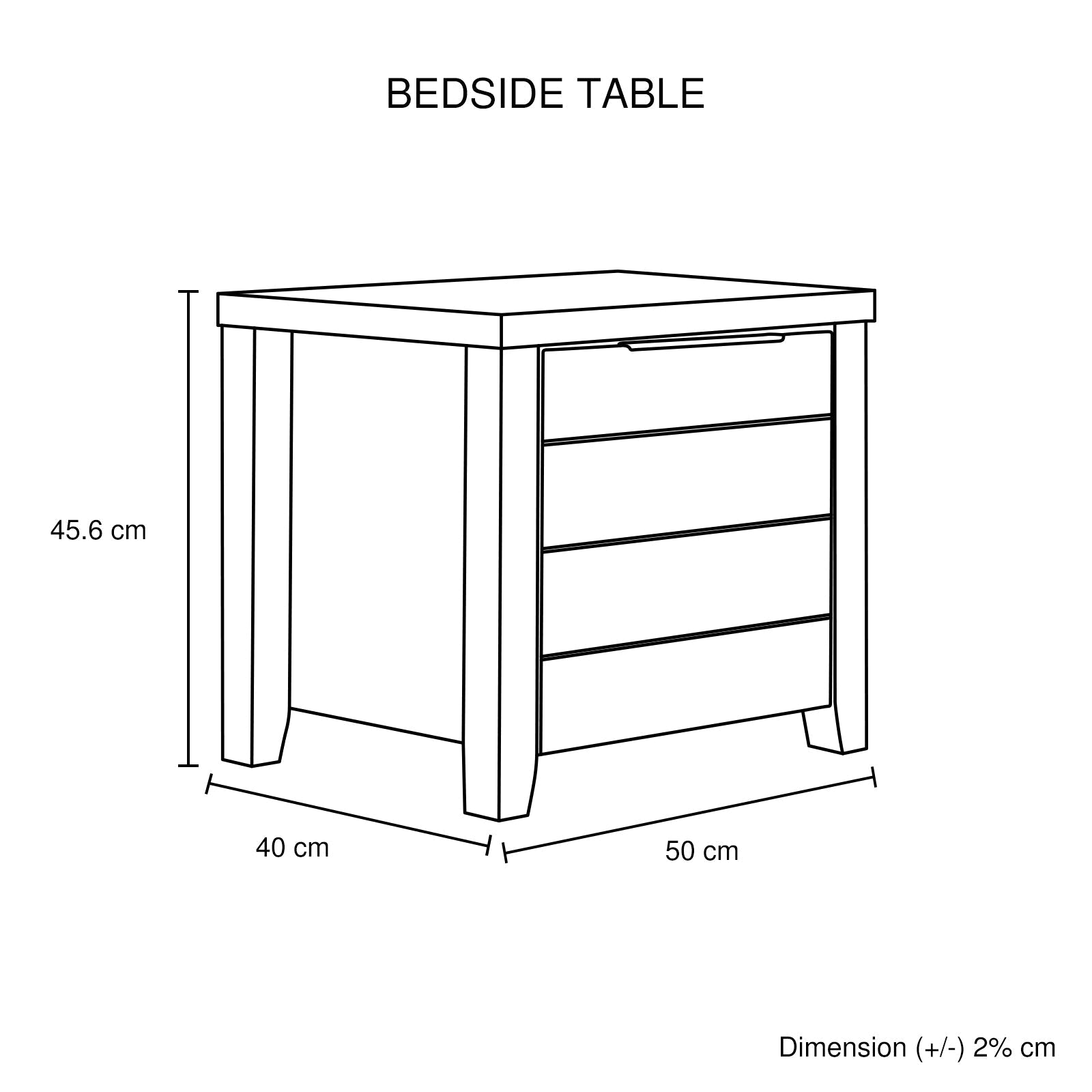 4 Pieces Bedroom Suite Natural Wood Like MDF Structure King Size Oak Colour Bed, Bedside Table & Tallboy-Furniture > Bedroom-PEROZ Accessories