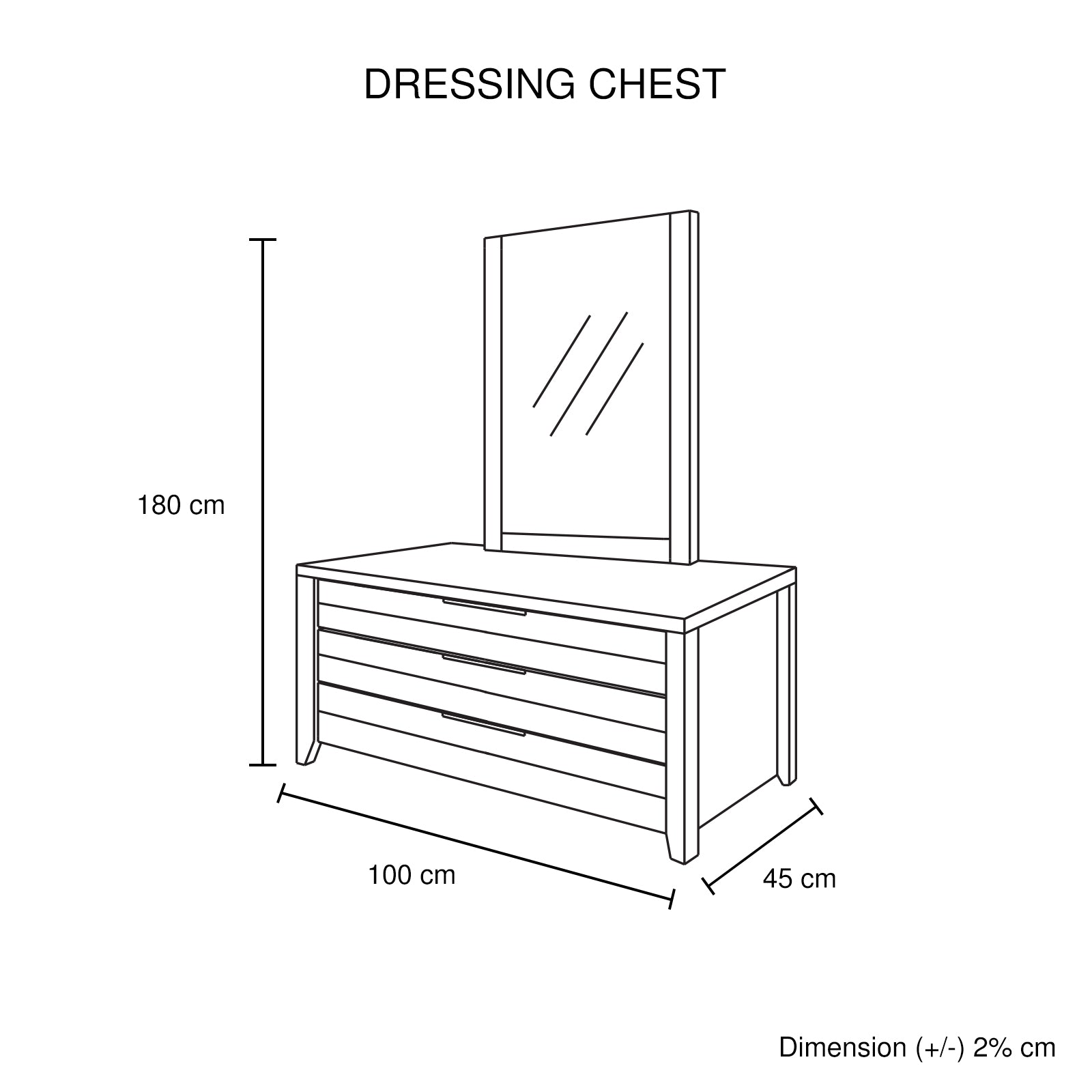 5 Pieces Bedroom Suite Natural Wood Like MDF Structure King Size Oak Colour Bed, Bedside Table, Tallboy & Dresser-Furniture > Bedroom-PEROZ Accessories