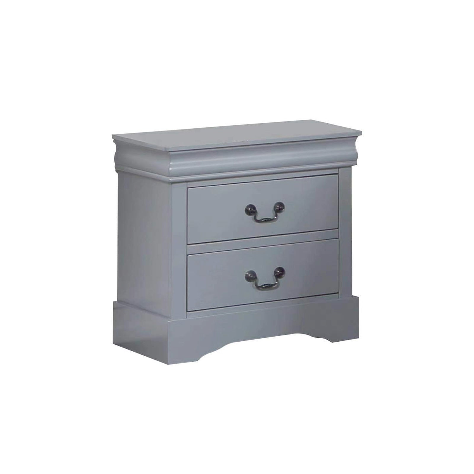 5 Pieces Bedroom Suite in Solid Wood & MDF Queen Size Grey Colour Bed, Bedside Table, Dresser & Tallboy-Furniture > Bedroom > Beds & Bed Frames-PEROZ Accessories
