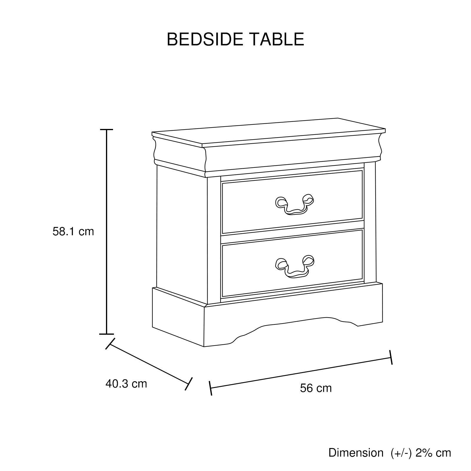 5 Pieces Bedroom Suite in Solid Wood & MDF Queen Size Grey Colour Bed, Bedside Table, Dresser & Tallboy-Furniture > Bedroom > Beds & Bed Frames-PEROZ Accessories