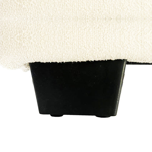 Alexa Queen Size High Rise Headboard Linen Beige Fabric Four MDF Drawers with Wheels Bed Frame-Furniture > Bedroom > Beds & Bed Frames-PEROZ Accessories