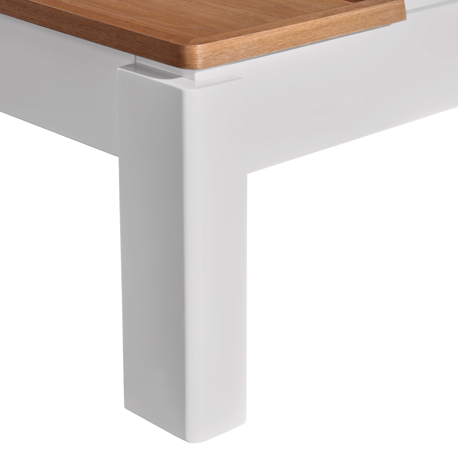 Coffee Table High Gloss Finish Lift Up Top MDF White Ash Colour Interior Storage-Furniture > Living Room > Coffee Tables-PEROZ Accessories