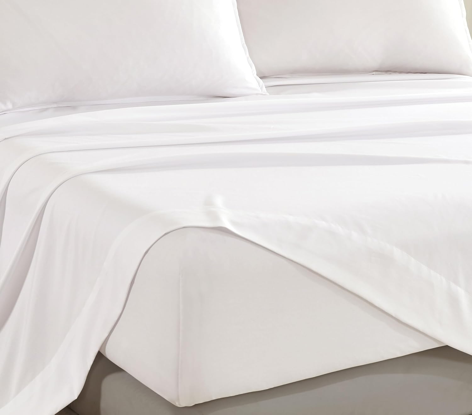Bamboo Microfibre Sheet Set - White - Queen-Home & Garden > Bedding > Bed Sheets-PEROZ Accessories