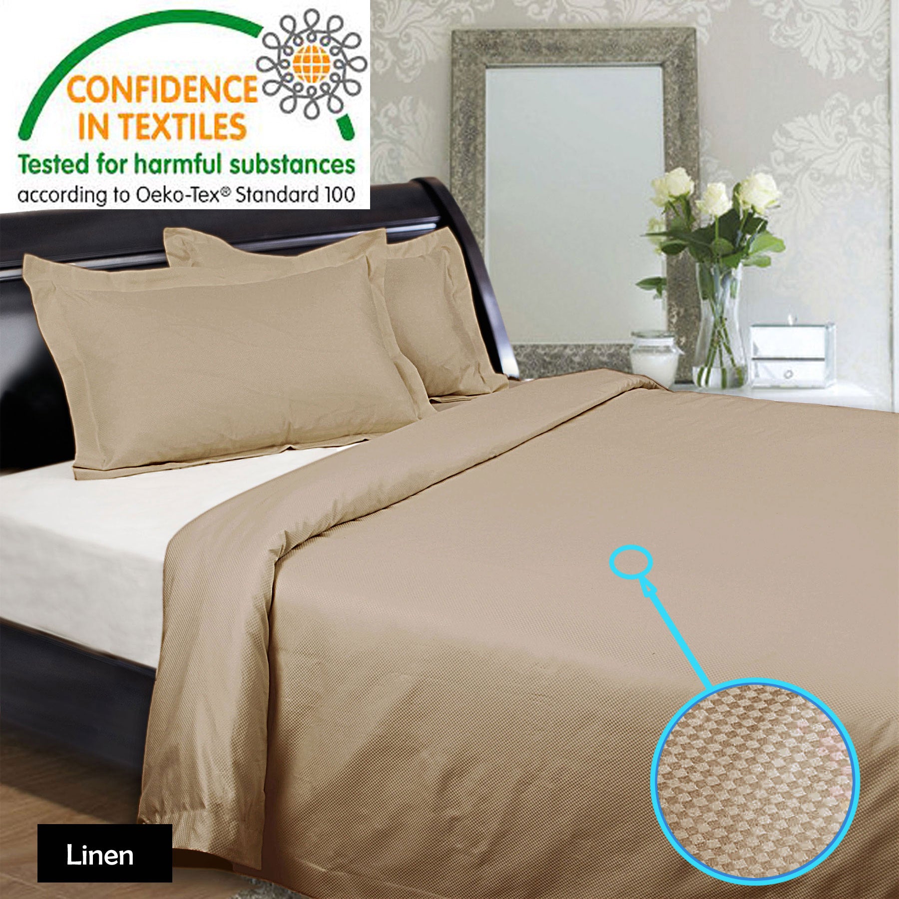 Kingtex 1350TC Quilt Cover Set Linen King-Home & Garden > Bedding > Duvet Covers-PEROZ Accessories