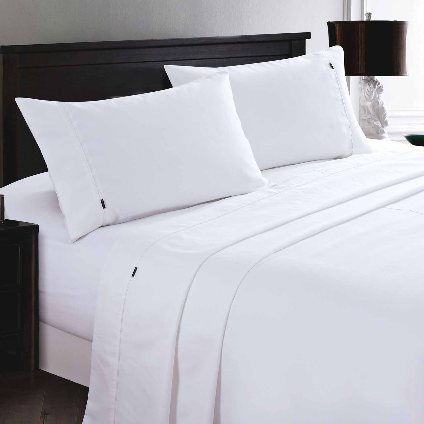 Deluxe Linen 1200TC Cotton Rich Sheet Set White King Single-Home & Garden > Bedding > Bed Sheets-PEROZ Accessories