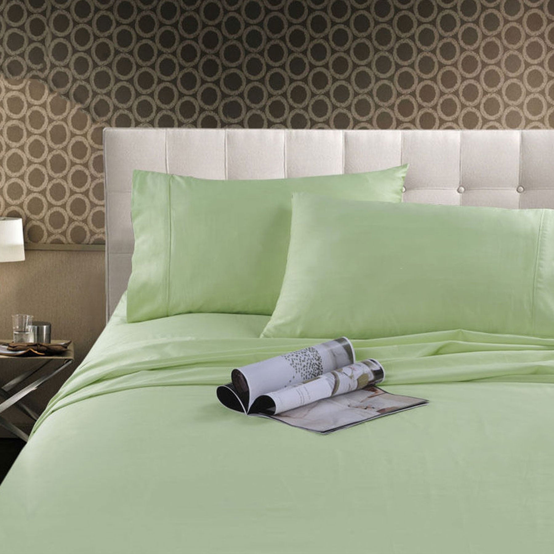 Kingtex 300TC Cotton Sheet Set Mint Queen-Home & Garden > Bedding > Bed Sheets-PEROZ Accessories