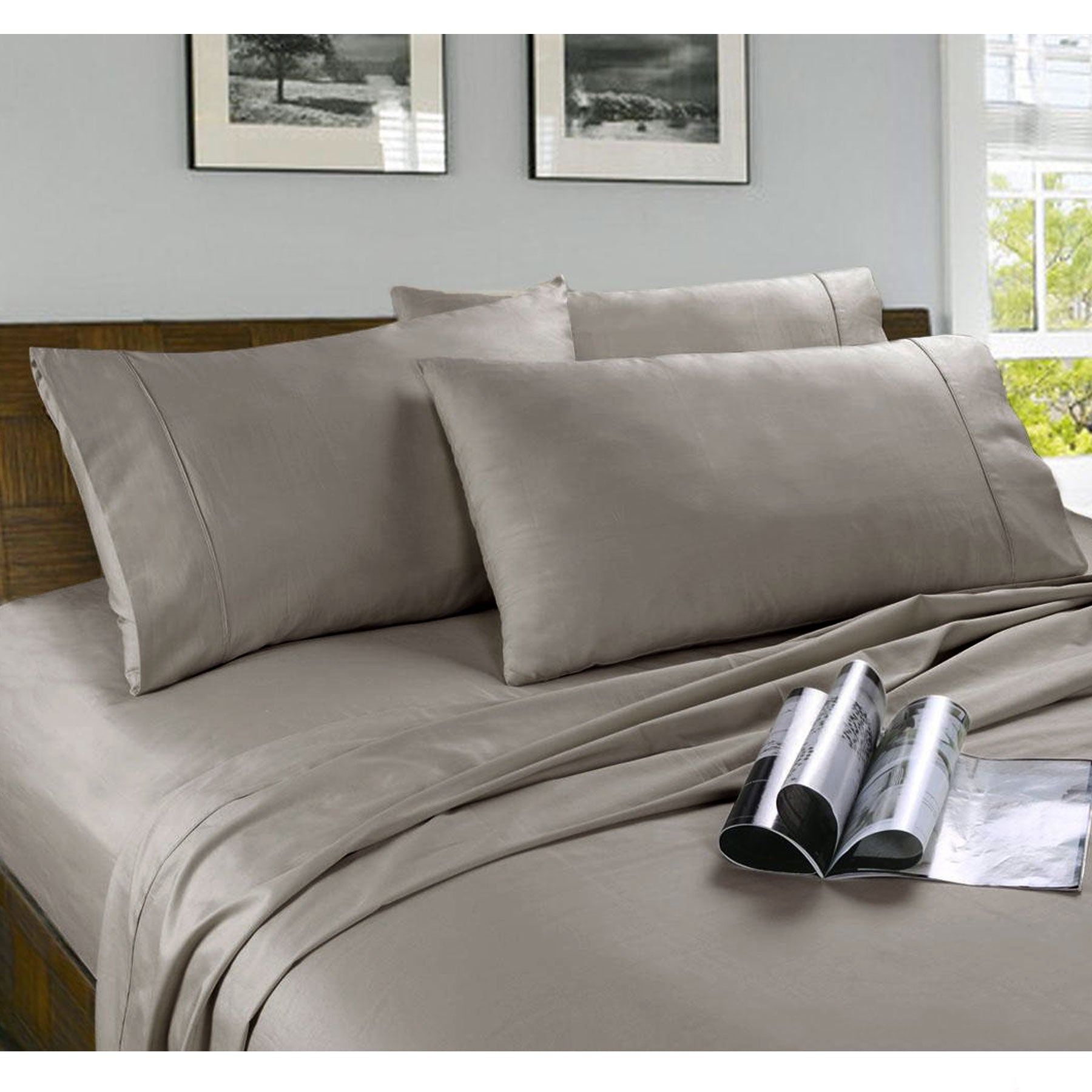 Kingtex Microfibre Sheet Set Coffee Single-Occasions > Disposable Tableware > Disposable Cups-PEROZ Accessories