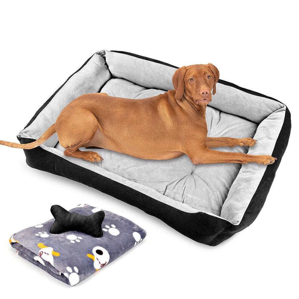 Vaka Navy Dog Bed Pet Cat Calming Floor Mat Sleeping Cave Washable Extra Large 29704-Pet Care > Dog Supplies > Dog Beds-PEROZ Accessories