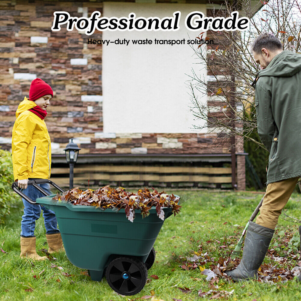 HORUSDY 90L Multi-Purpose Garden Cart Lawn Wheelbarrow Trailer Wagon Outdoor-Tools > Other Tools > Hand Tools-PEROZ Accessories