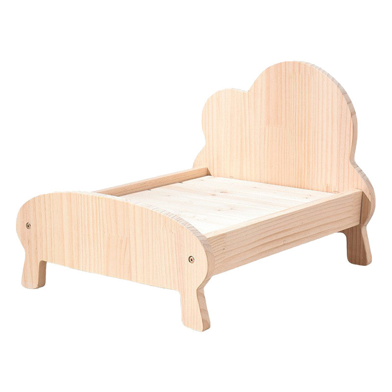 Cat Dog Wooden Bed Pet Sofa for Small Pet Wood Frame Beds With Bedding-Pet Care > Dog Supplies > Dog Beds-PEROZ Accessories
