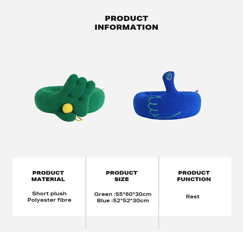 Dog Cat Pet Calming Bed Warm Soft Plush Round Nest Comfy Sleeping Gesture Bed-Pet Care > Dog Supplies > Dog Beds-PEROZ Accessories