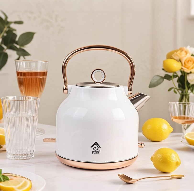1.7L Electric Water Kettle White-Appliances > Kitchen Appliances > Kettles-PEROZ Accessories