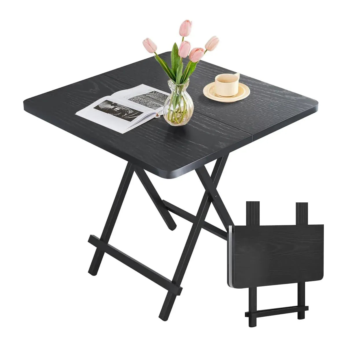 Folding Dining Table Model Portable Simple Household Table Compact Space Saving-Furniture > Dining > Dining Tables-PEROZ Accessories