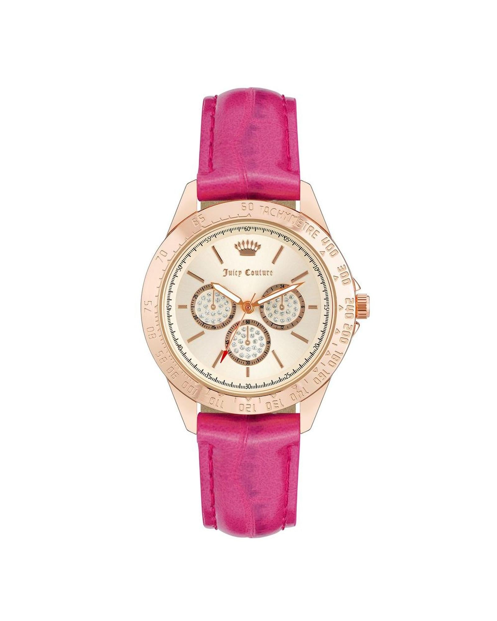 Rose Gold Fashion Analog Watch with Rhine Stone Facing One Size Women-Quartz Watches-PEROZ Accessories