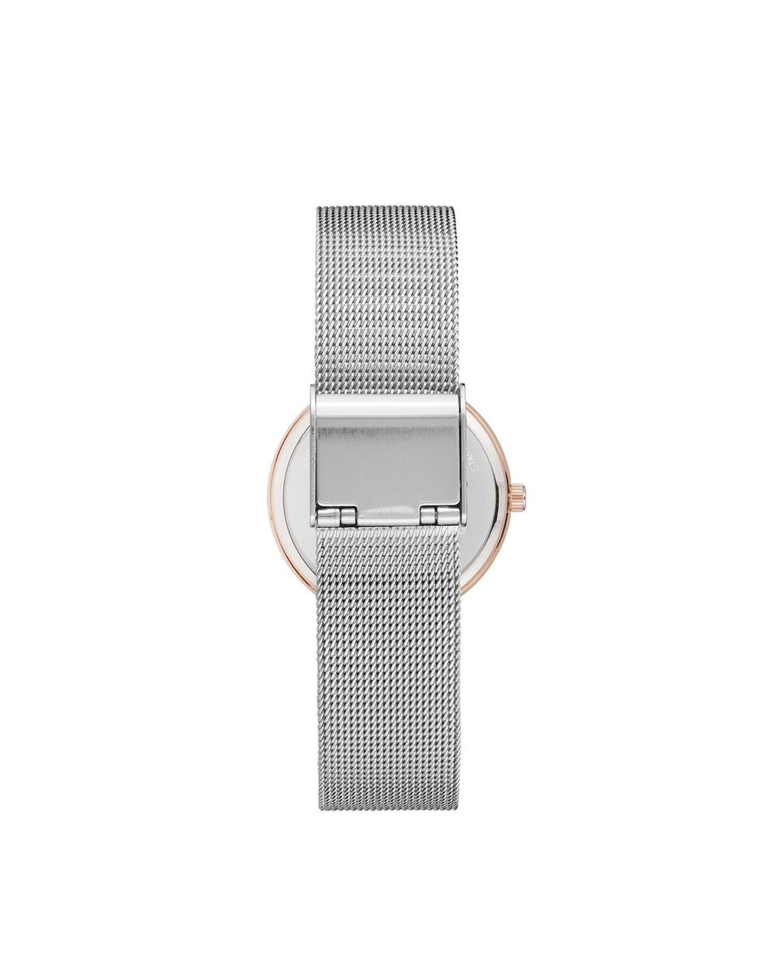 Rose Gold Analog Bangle Watch with Rhine Stone Detailing One Size Women-Quartz Watches-PEROZ Accessories