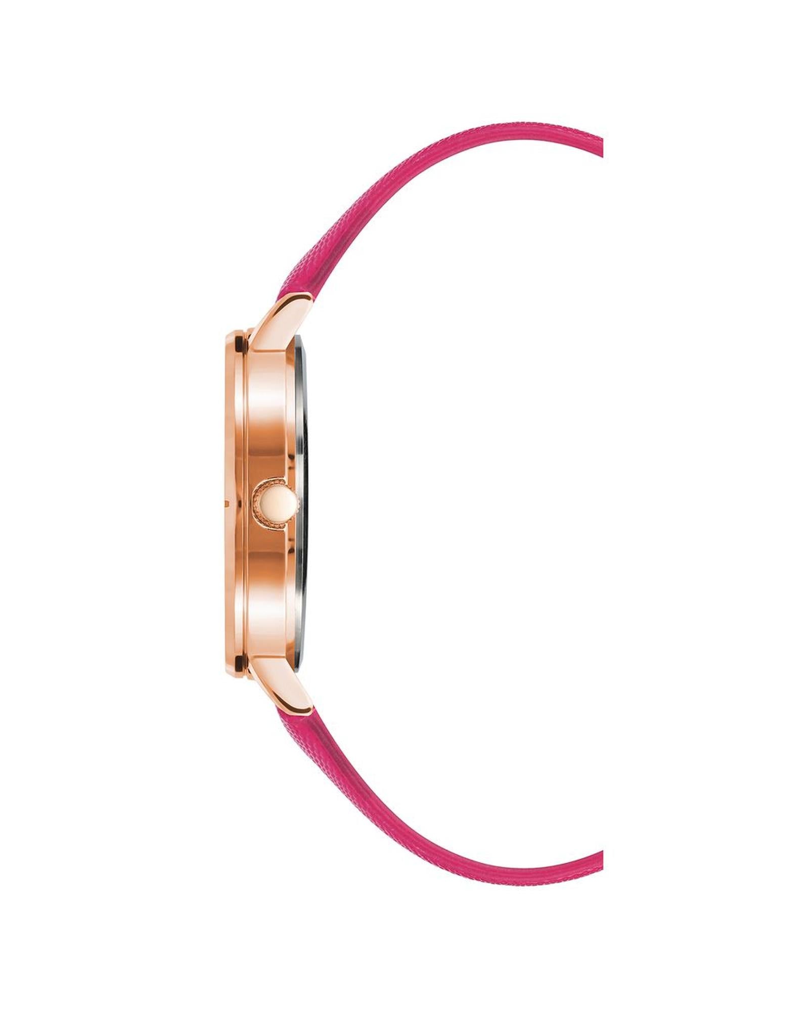 Rose Gold Fashion Analog Watch with Rhine Stone Facing One Size Women-Quartz Watches-PEROZ Accessories