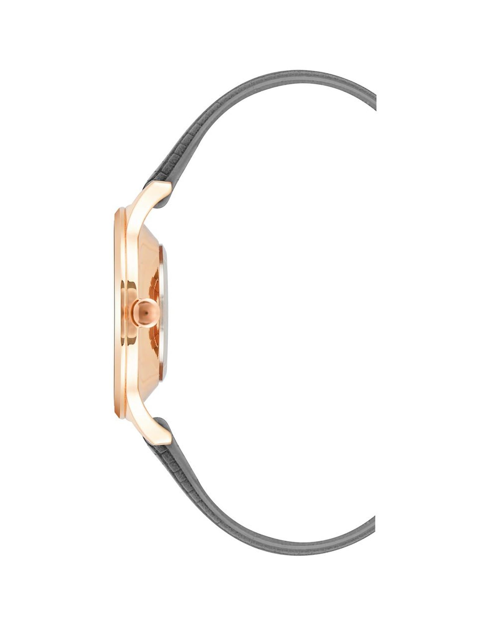 Rose Gold Analog Fashion Watch with Rhine Stone Facing One Size Women-Quartz Watches-PEROZ Accessories