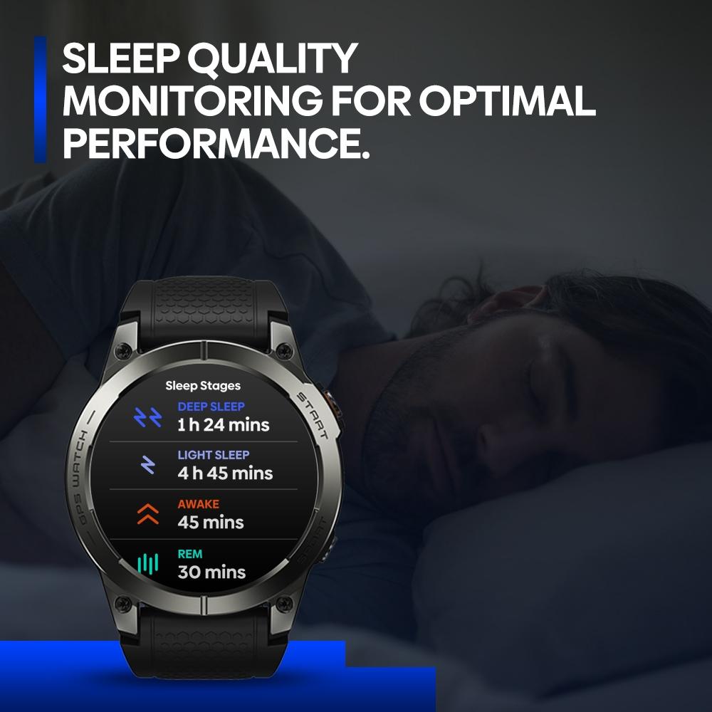 1.43 Inch Amoled Screen Sports Smart Watch Support Bluetooth Call - Black