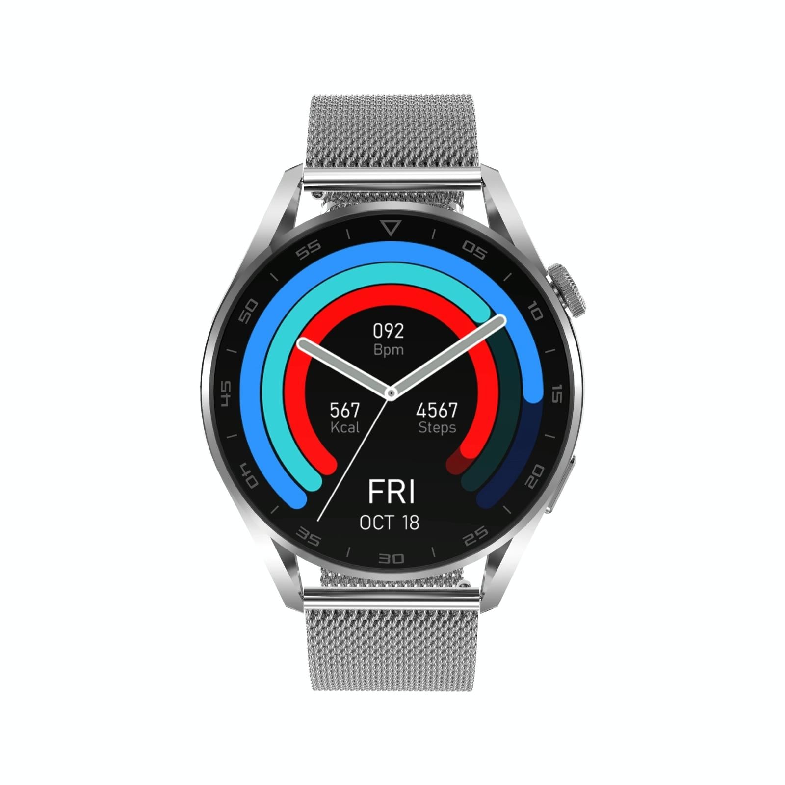 Waterproof Bluetooth Smart Watch With Heart Rate And Blood Monitoring - Black-Smart Watches-PEROZ Accessories