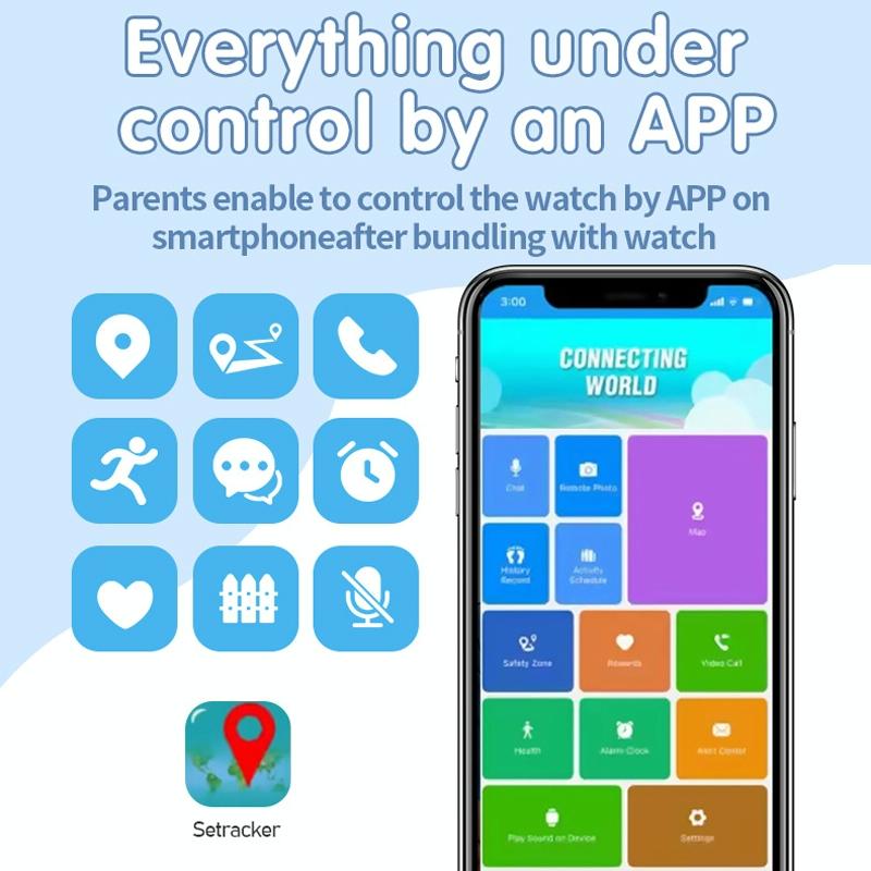 4G Kids Smart Phone Positioning Watch Ip67 Waterproof / Video / Voice Calling - Pink-Smart Watches-PEROZ Accessories