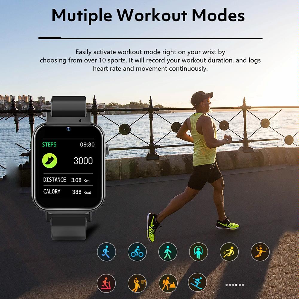 1.75 Inch Ips Smart Watch With Video Chat & Sim Calling 1Gb+16Gb Memory Black