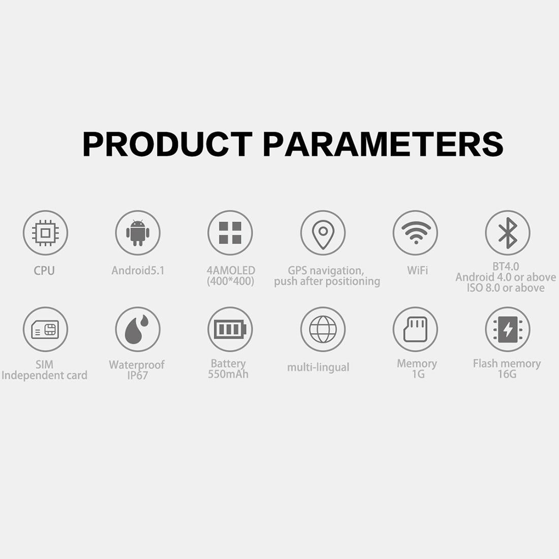 1.39 Inch Oled Screen Display Bluetooth Smart Watch Ip67 Waterproof Support Compass / Heart Rate Monitor / Sim Card / Gps Navigation Compatible With Android And Ios Phones Orange-Smart Watches-PEROZ Accessories