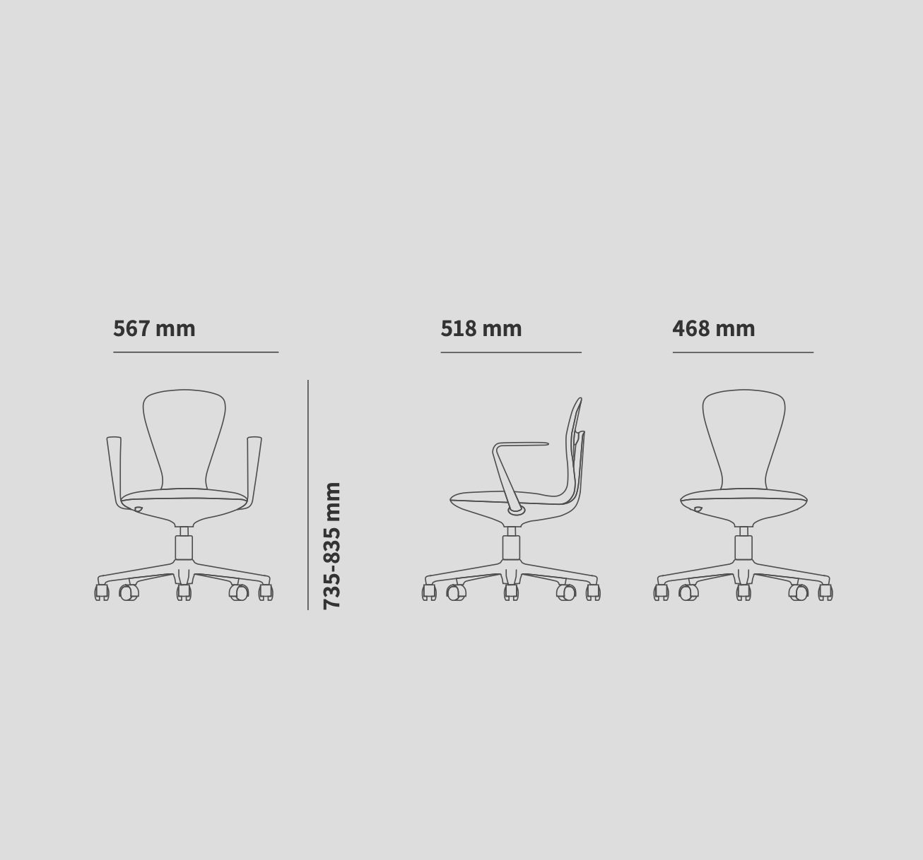 UFOU Joyin Tail Designer Ergonomic Chair - Flamingo-Furniture > Bar Stools & Chairs-PEROZ Accessories