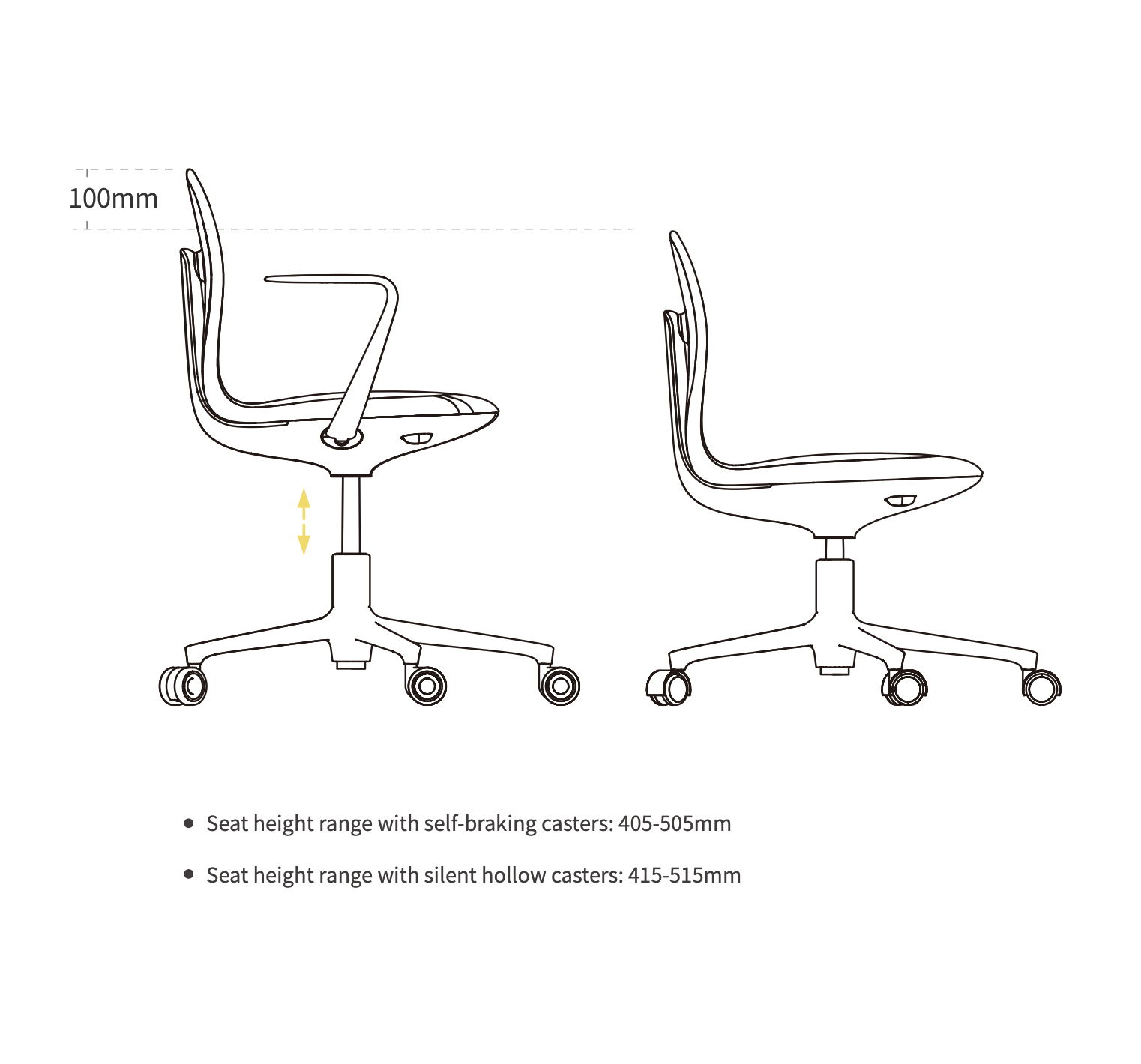 UFOU Joyin Tail Designer Ergonomic Chair - Flamingo-Furniture > Bar Stools & Chairs-PEROZ Accessories