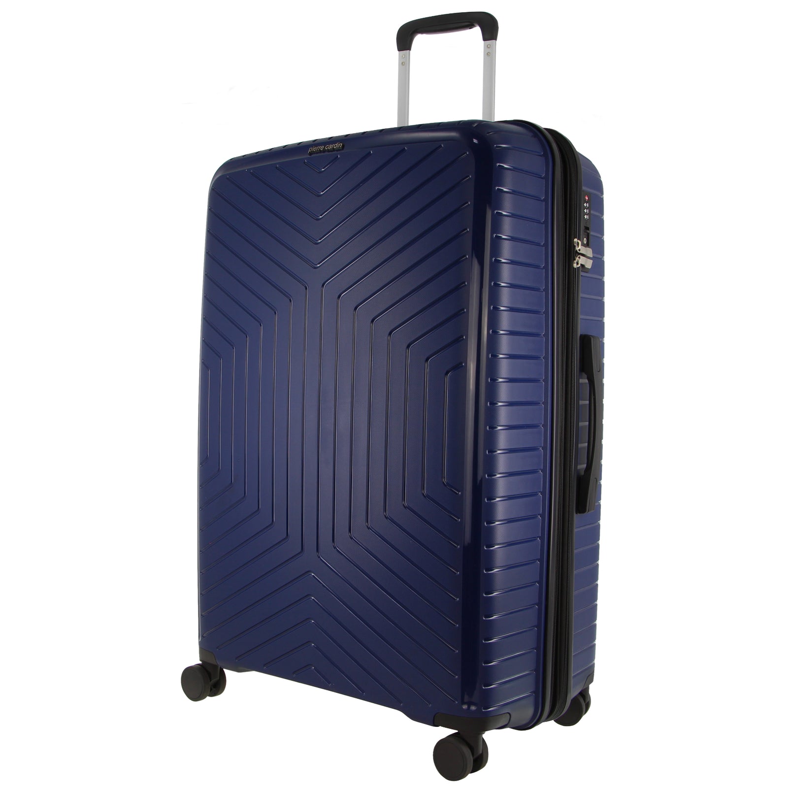 Pierre Cardin 65cm Medium Hard-Shell Suitcase Travel Luggage Bag - Navy-Home & Garden > Travel > Suitcases-PEROZ Accessories